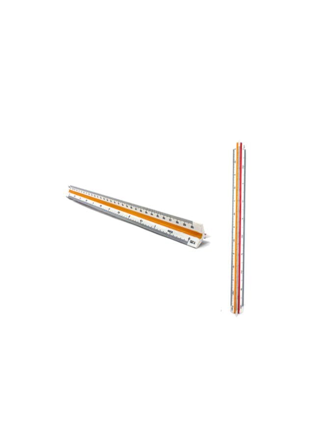 Yassin Ruler Three Dimensional - 30Cm Whiteorange 