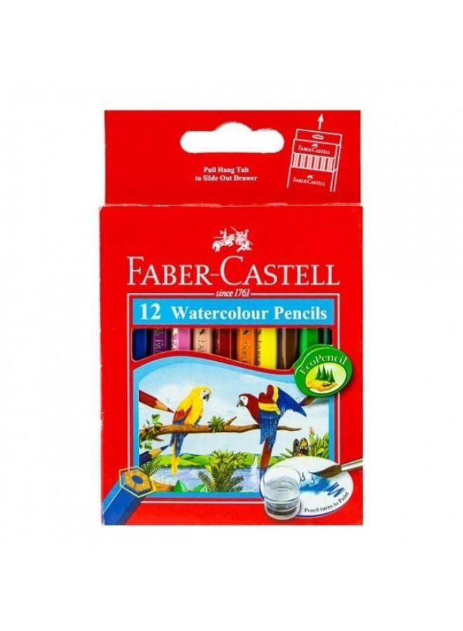 FABER-CASTELL - 12-Piece Watercolour Pencils Multicolor - Image 1