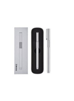 MG Silver Metal Fountain Pen In Metal Box Silver 