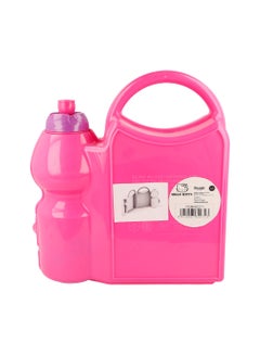 Disney Hello Kitty Hearts Water Bottle/Lunch Box Combo Pink 19x7.5x20cm  - Image 2