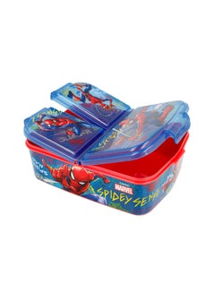 Disney Multi Compartment Spiderman Graffiti Sandwich Box Multicolour 19.5x16.5x6.7cm  - Image 3