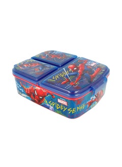 Disney Multi Compartment Spiderman Graffiti Sandwich Box Multicolour 19.5x16.5x6.7cm  - Image 2