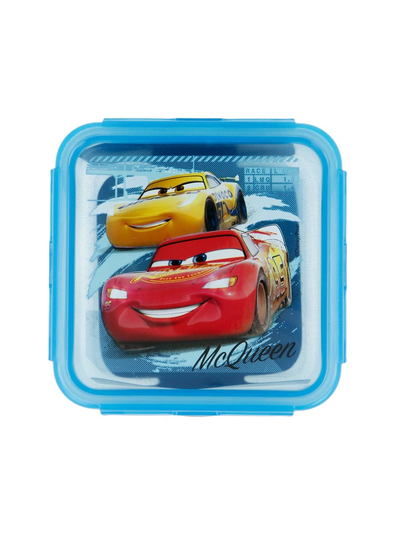 ديزني علبة طعام مربعة ومحكمة الإغلاق بطبعة مستوحاة من فيلم الرسوم المتحركة "Cars" وعبارة "Race Ready" متعدد الألوان 12.3x12.3x6,7 - Image 1