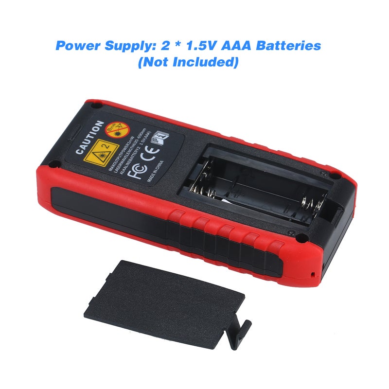 Portable Handheld Digital Laser 70m Distance Meter Black & Red 17.00 x 4.50 x 11.50cm - Image 5
