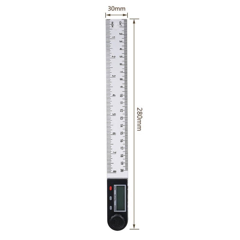 One Digital Display Protractor And Angle Ruler Black & White 32.50 x 4.00 x 8.50cm  - Image 3