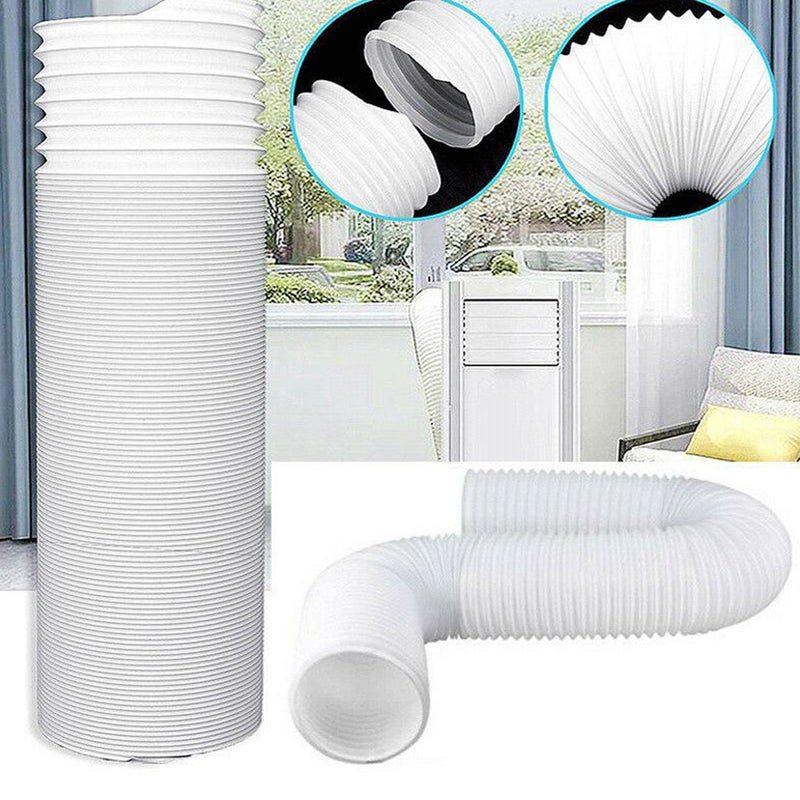 130mm Mobile Air Conditioner Exhaust Duct White 66.00 x 14.00 x 14.00cm