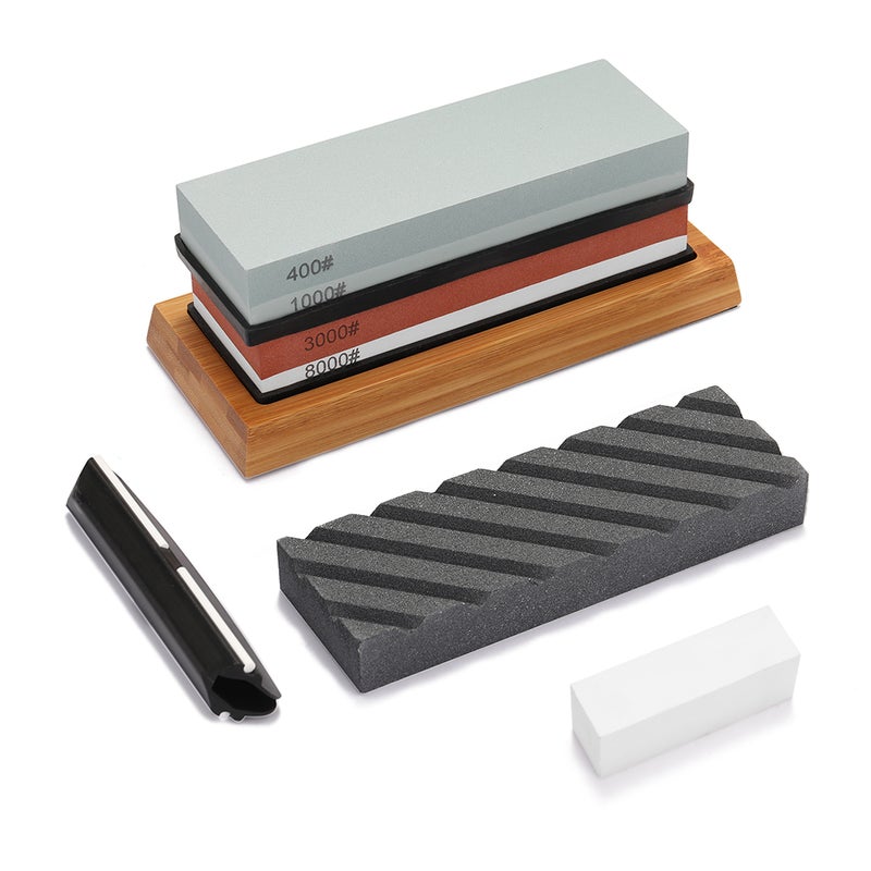 400/1000 3000/8000 Double-Sided Whetstone Set Multicolor 23.00 x 9.50 x 21.00cm  - Image 1