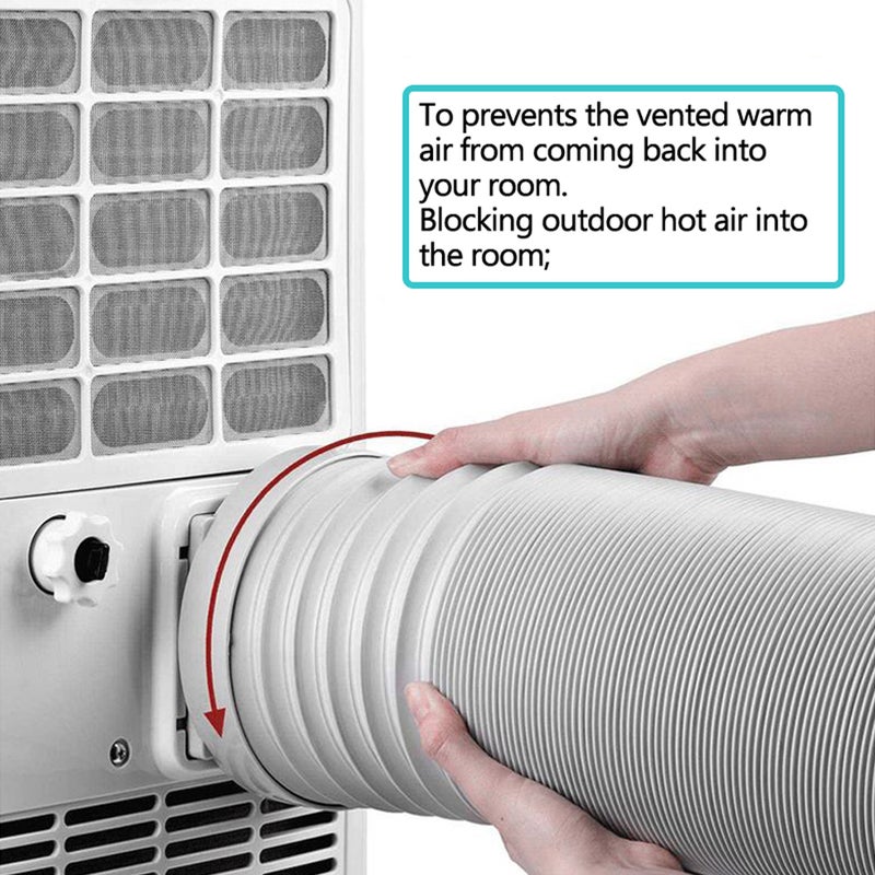 150mm/3.0m Mobile Air Conditioner Exhaust Pipe White 66.00 x 16.00 x 16.00cm - Image 5
