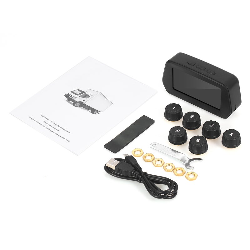 Tire Pressure Monitor For Tire Pressure Within 8kg Black 22.50 x 6.00 x 13.50cm - Image 1