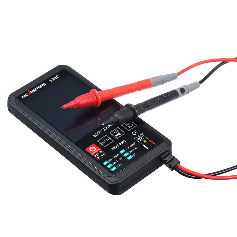 6000Counts 128C Pocket Automatic Digital Multimeter Black 20.00 x 3.00 x 10.00cm  - Image 5