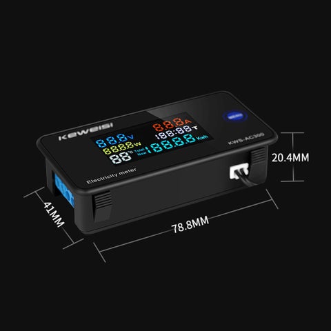 KWS-AC300-100A Closed Transformer Digital Smart Meter Multicolor 9.00 x 5.00 x 6.00cm