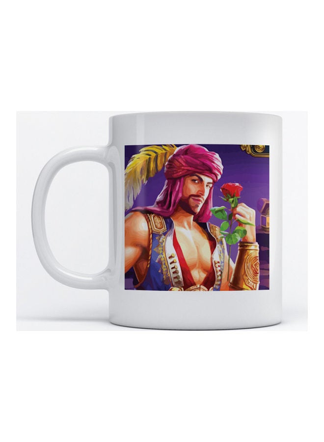 Atiq Mug Romantic Man for Coffee and Tea White