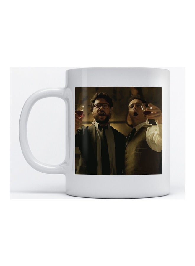 Mug La Casa De Papel The Professor And Berlin For Coffee And Tea White