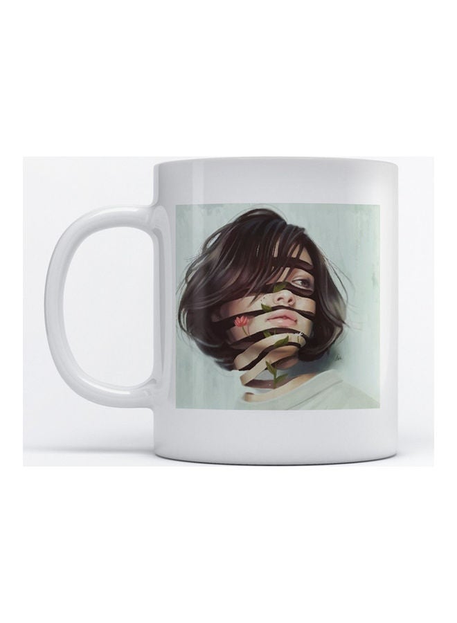 Mug Woman For Coffee And Tea White