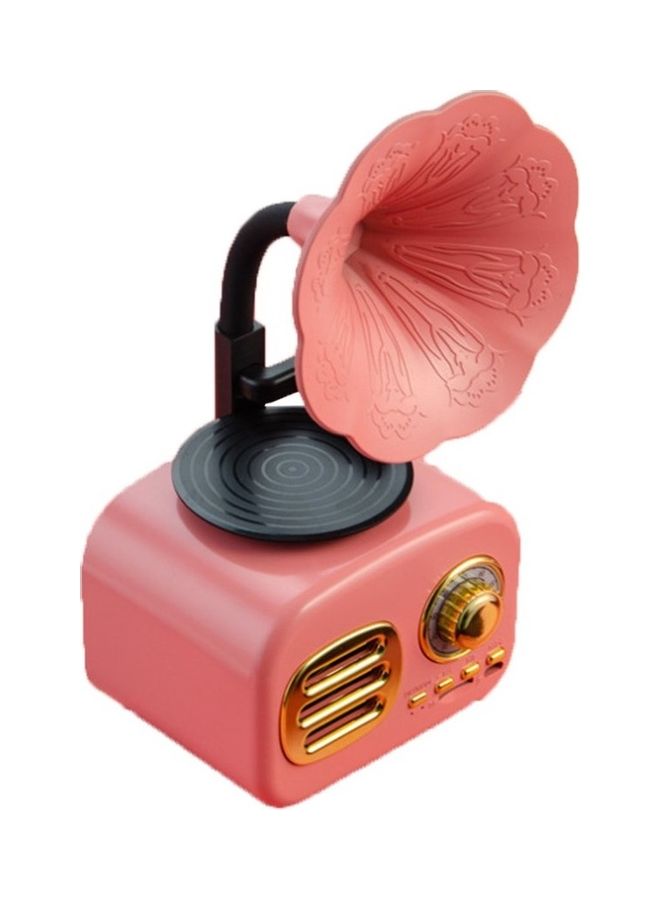 Mini Portable Retro Bluetooth Speaker TF Card Wireless Loudspeaker Music Player Pink - Image 1