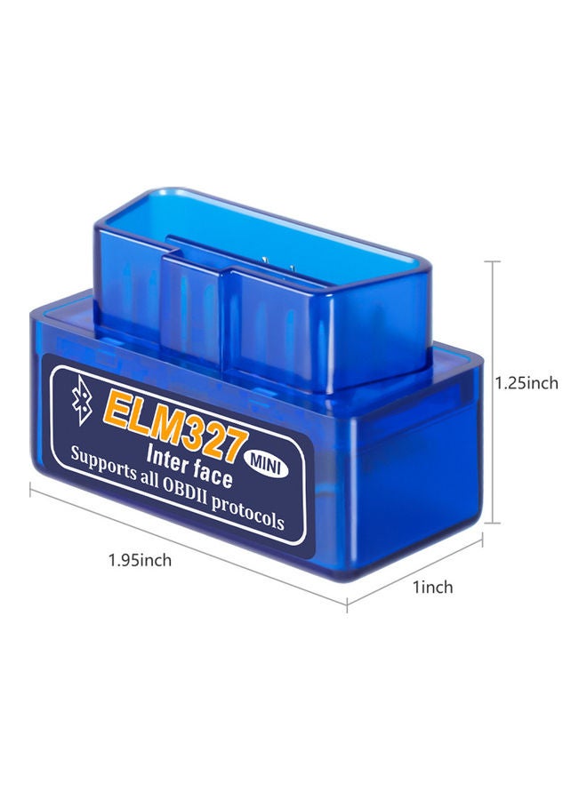 Generic - Super Mini ELM327 Bluetooth V2.1 OBD2 Wireless Car Diagnostic Scanner Universal OBD II Auto Scan Tool Work On Android Models:ELM327 V2.1 - Image 1