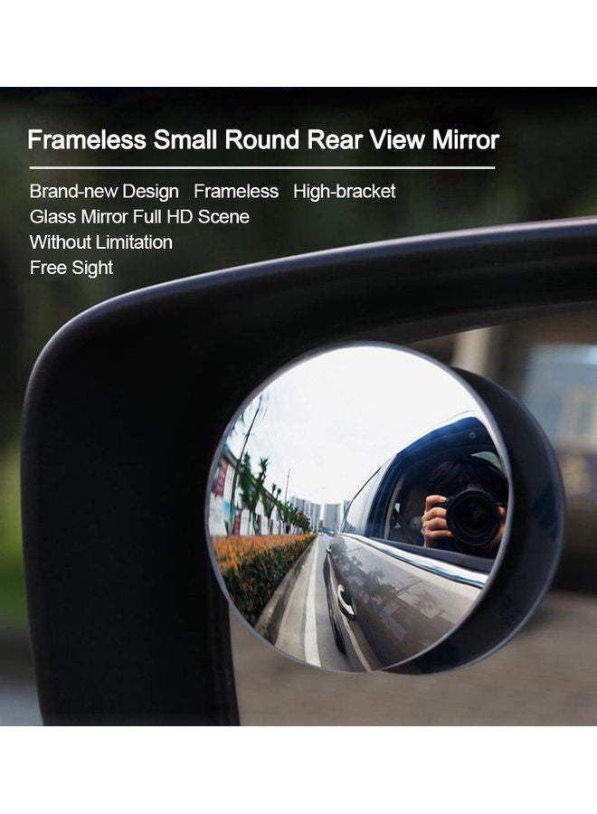 Generic - 2 PCS Blind Spot Mirror Round HD Convex Rear View Mirror - Image 1