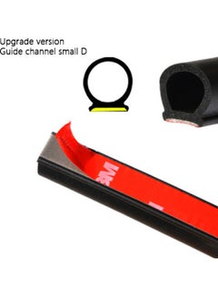 Generic 5M D-Shape Car Door Window Trim Edge Hollow Seal Strip Rubber Weatherstrip  - Image 1