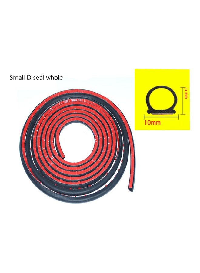 5M D-Shape Car Door Window Trim Edge Hollow Seal Strip Rubber Weatherstrip