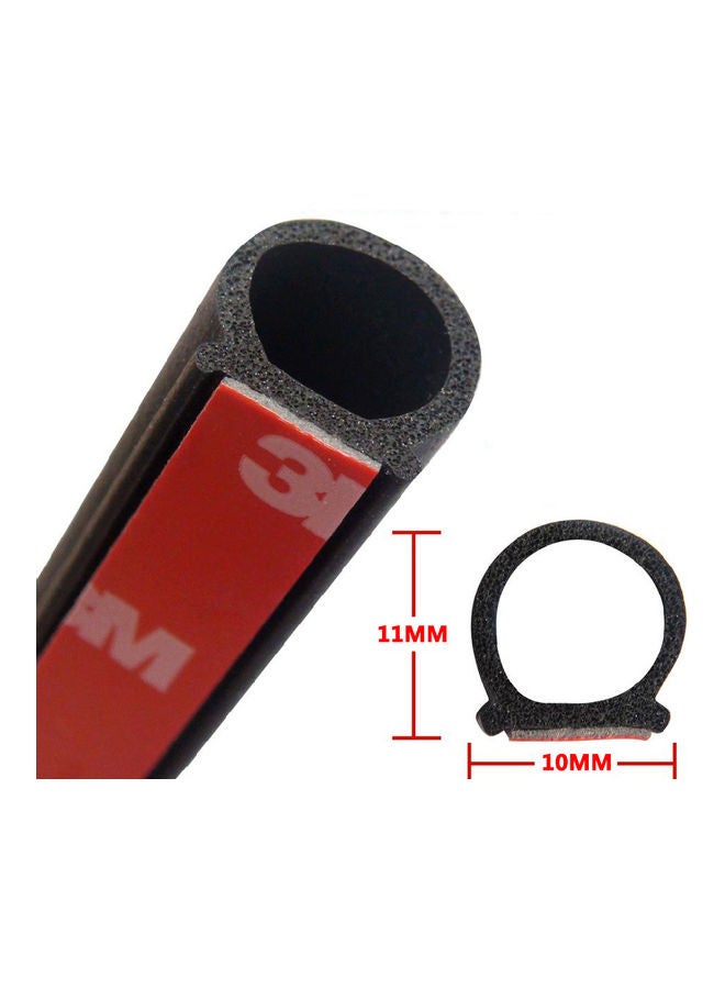 5M D-Shape Car Door Window Trim Edge Hollow Seal Strip Rubber Weatherstrip