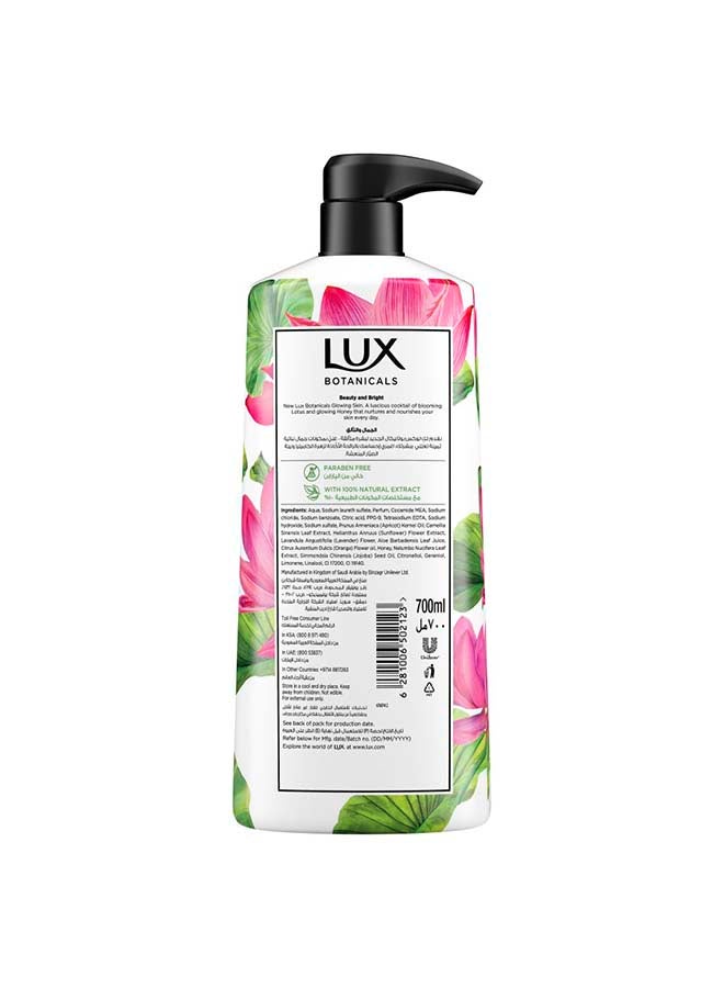Lux Botanicals Glowing Skin Shower Gel Lotus And Honey 700ml  - Image 3