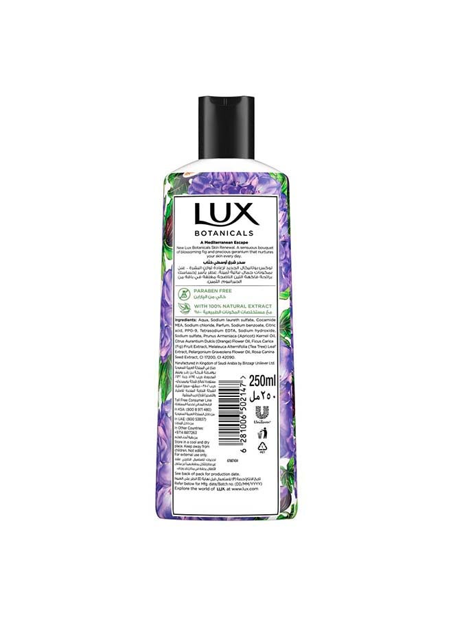 Lux - Botanicals Perfumed Body Wash for Skin Renewal with Fig Extract And Geranium Oil 250ml - Image 1
