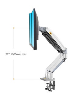 NB NORTH BAYOU Dual LCD Monitor Standing Desk Mount For 27 inch Monitors Sliver  - Image 5