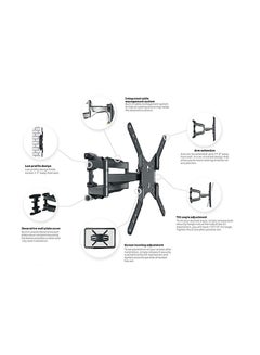 Full Motion TV Wall Mount For 32-56 Inch Screens Black - v1603212877/N40593273A_4