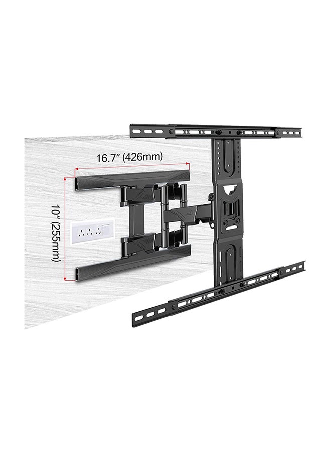 NB NORTH BAYOU - Full Motion TV Wall Mount For 45-75 Inch Screens Black - Image 1