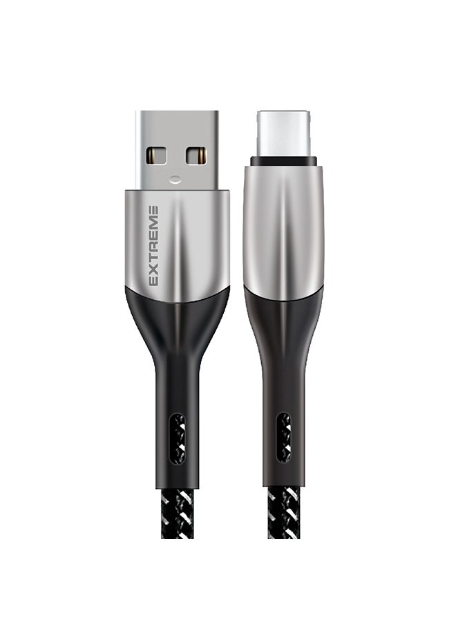 G-TiDE EXTREME Touch Series Type C Quick Charge Cable Black