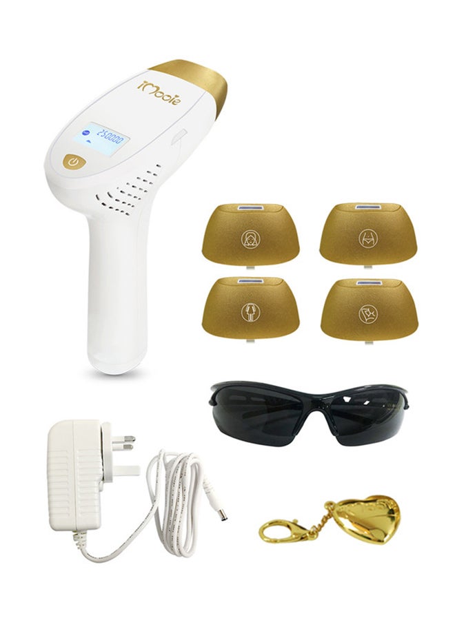 IMOOIE - Home  Laser  iMooie hair removal IPL 400K Pluses for each lamp with Lotion 250ml and Cream 100ml in one package Multicolour - Image 1