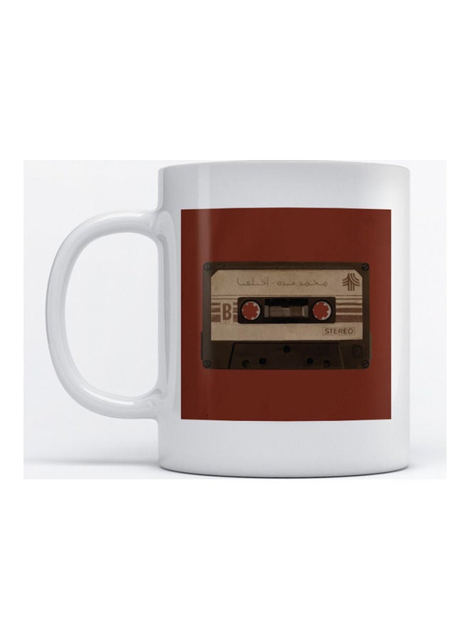 Mug Muhammad Abdo Cassette for Coffee and Tea White 350ml