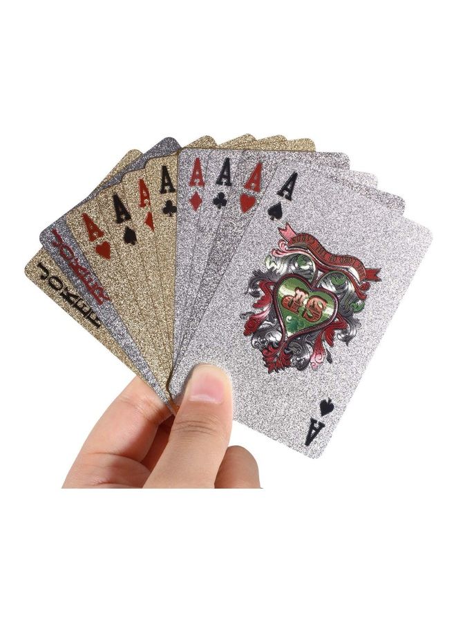 رويال مجموعة بطاقات لعب بلاستيكية غير سامة وقابلة للغسل بنسبة 100% من قطعتين 5.6X8.8سم - Image 4