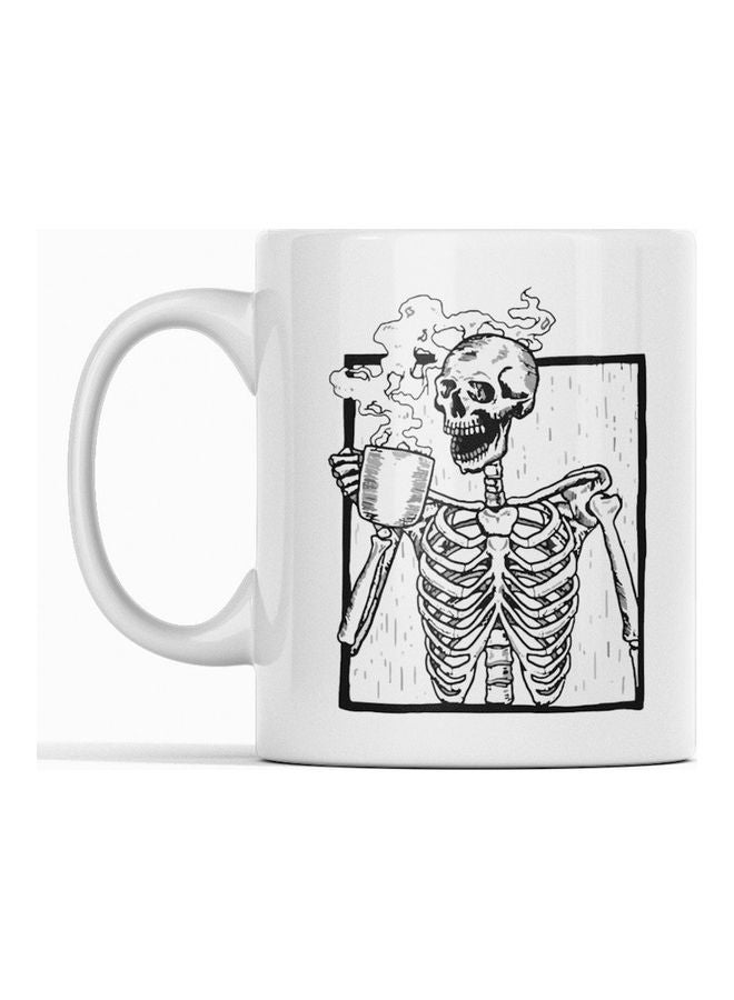 أتيك مج قهوة وشاي بطبعة كلمة "Coffee" أبيض