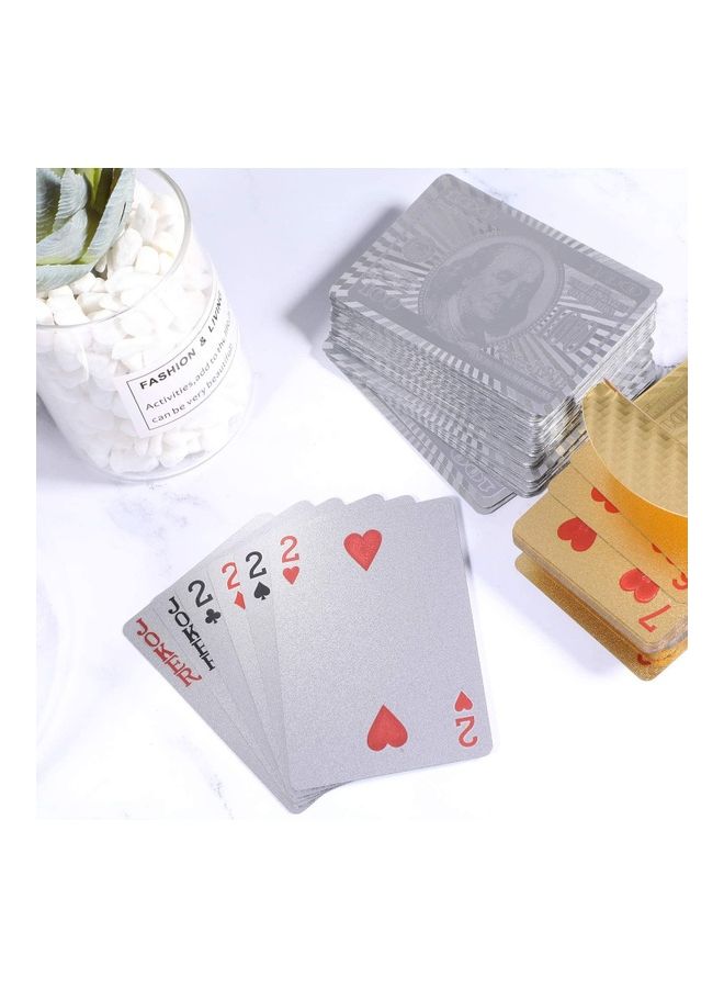 رويال مجموعة بطاقات لعب بلاستيكية غير سامة وقابلة للغسل بنسبة 100% من قطعتين 5.6X8.8سم - Image 3