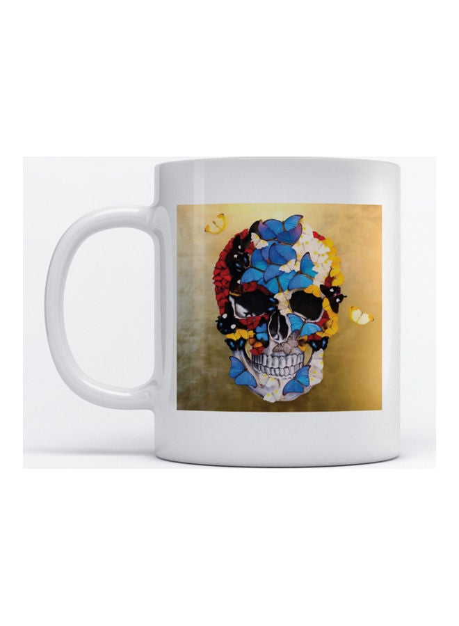 Atiq Mug Skull for Coffee and Tea White 