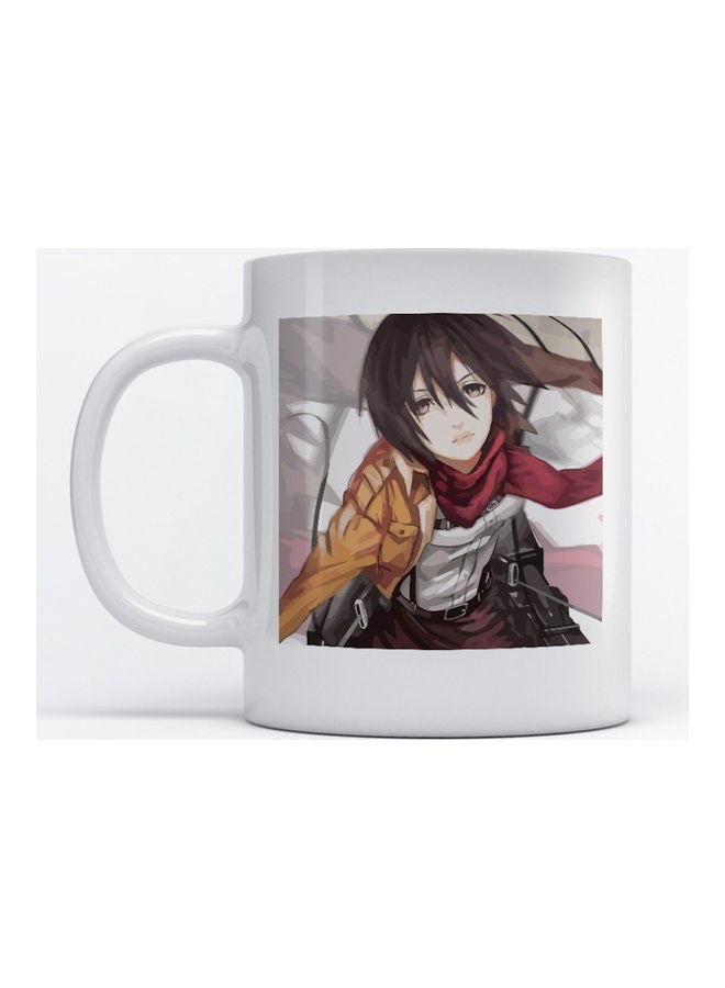 Atiq Mug Attack on Titan Anime for Coffee and Tea White 350ml