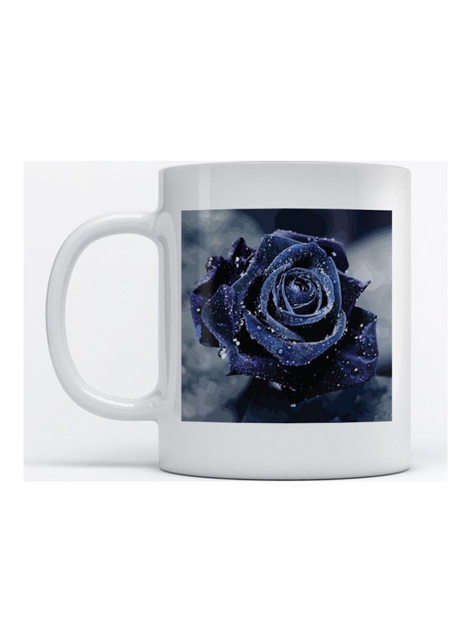 Atiq Mug Flower for Coffee and Tea White