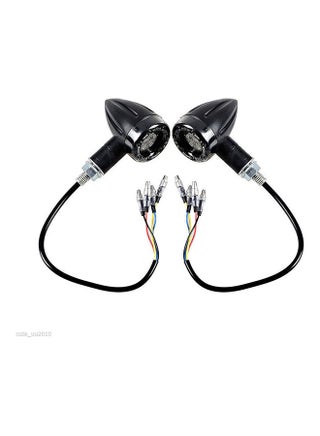 2pcs Motorcycle Retro Style 2 Colors LED Turn Signal lights Indicators Lamp Universal Application - v1603213452/N41305363A_1