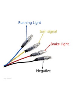 Generic 2pcs Motorcycle Retro Style 2 Colors LED Turn Signal lights Indicators Lamp Universal Application  - Image 5