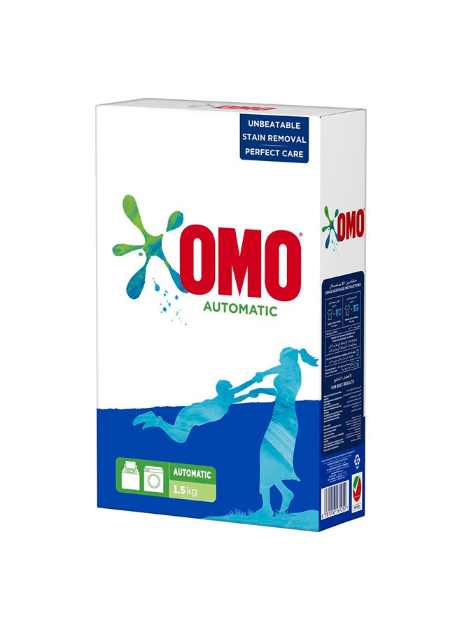 Omo - Antibacterial Fabric Solution Wash Laundry Detergent Active Powder Automatic For Washing Machine 1.25kg - Image 1