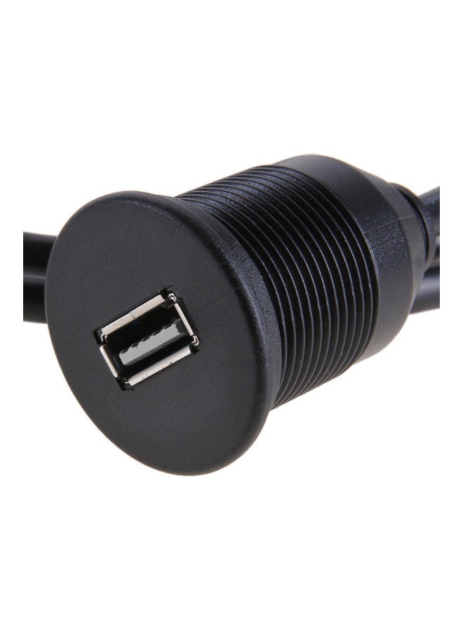 Generic USB 3.0 Male to USB 3.0 Female AUX Flush Mount Car Mount Extension Cable for Car Truck Boat Motorcycle Dashboard Panel Lengh:1M  - Image 5