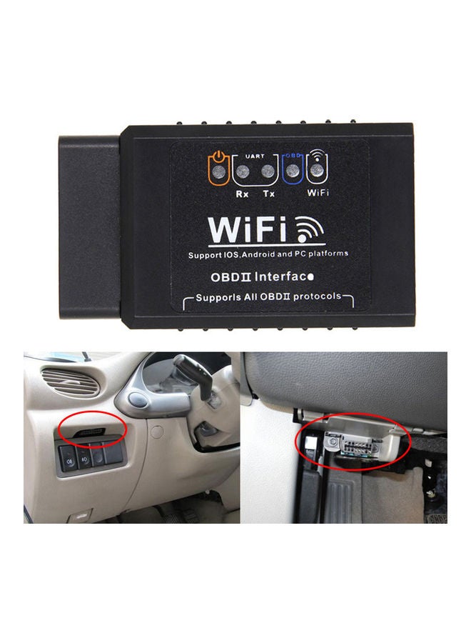 ELM327 V1.5 OBD2 WIFI  Car Diagnostic Scanner Auto Code Reader Scanner - Image 1