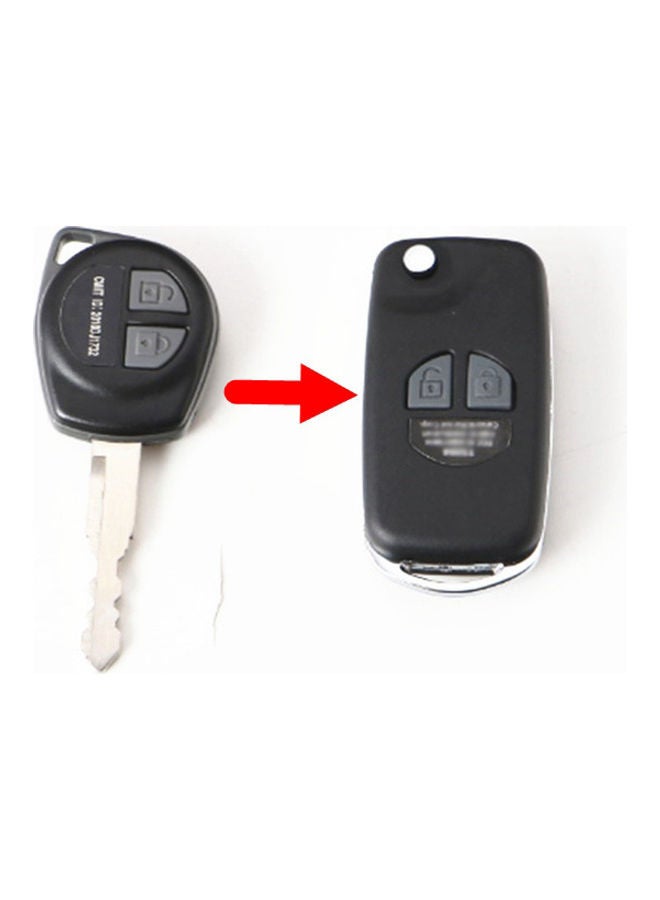 Generic - Folding Remote Key Case Shell for SUZUKI JIMNY SX4 Swift 2 Button Flip with Button Pad - Image 1