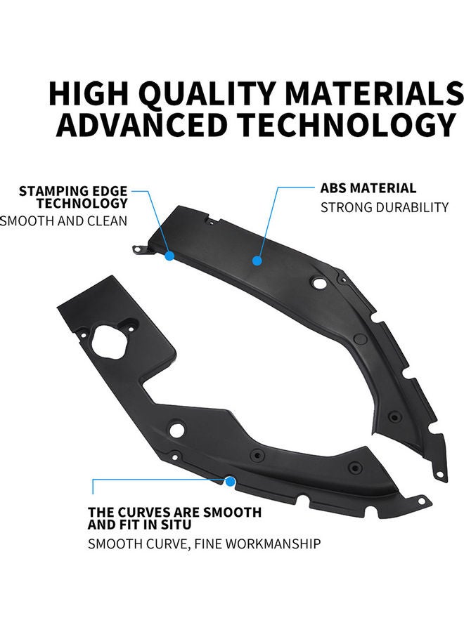 Generic - 1Pair For Honda for Civic 2016-2018 10th Gen Engine Bay Side Panel Covers  Models:AP4431 - Image 1