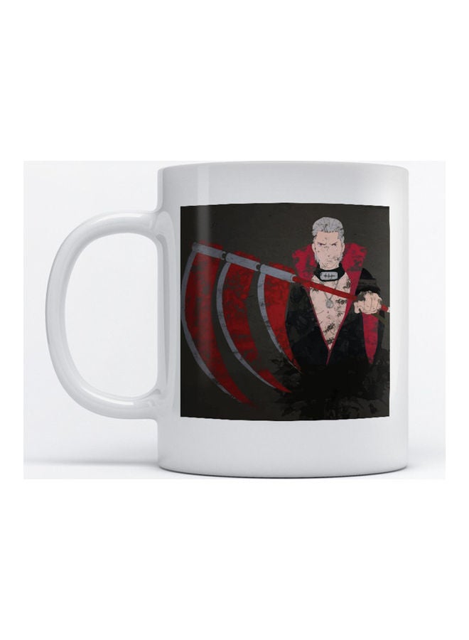 أتيك مج قهوة وشاي مزين بطبعة مستوحاة من مسلسل الأنمي "Naruto" أبيض