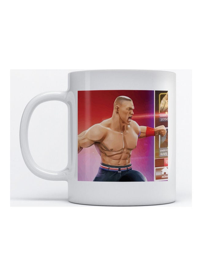 Atiq Mug John Cena WWE for Coffee and Tea White 350ml