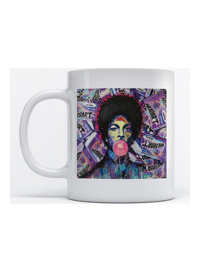 Atiq Mug Pop Art for Coffee and Tea White