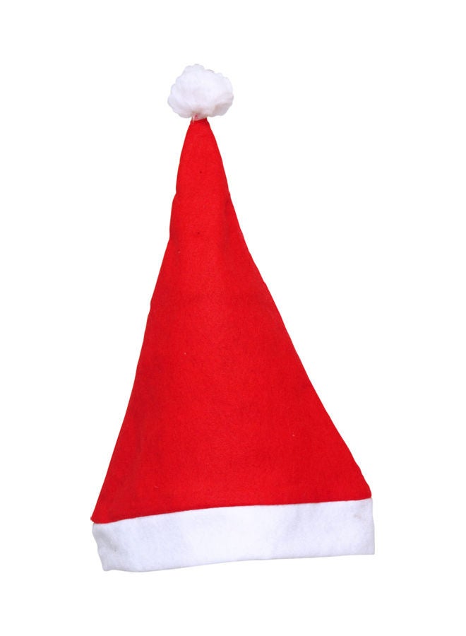 قبعة مخملية بلون أحمر