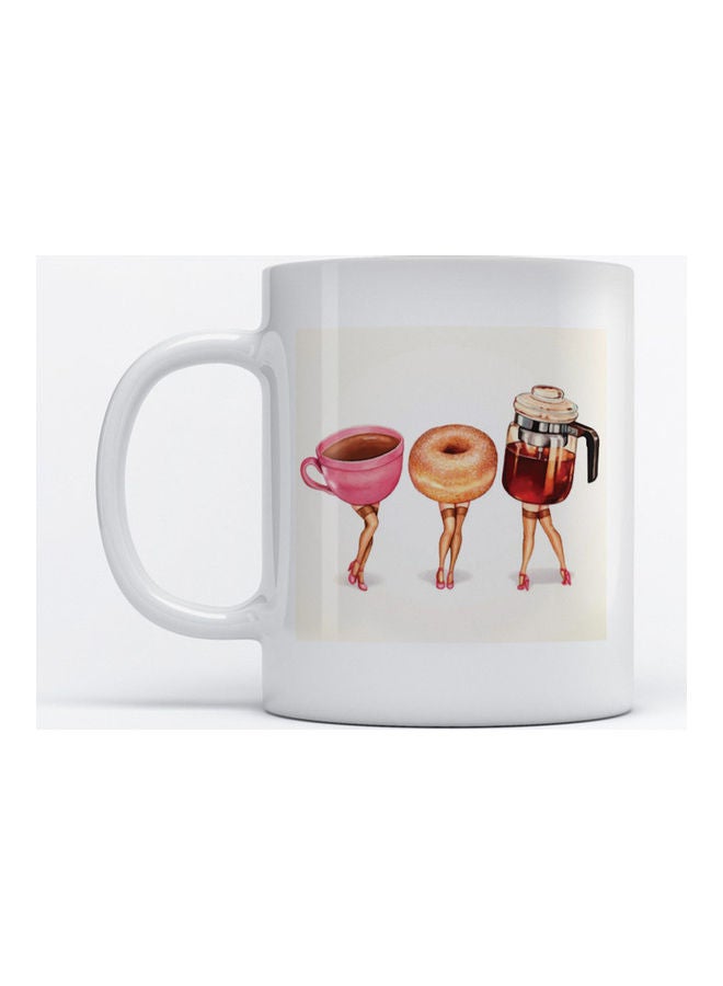 Atiq Mug Tea and Pastry for Coffee and Tea White